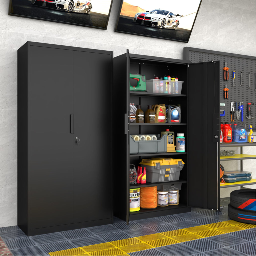 72-Inch 2-Door File Cabinet with Lock