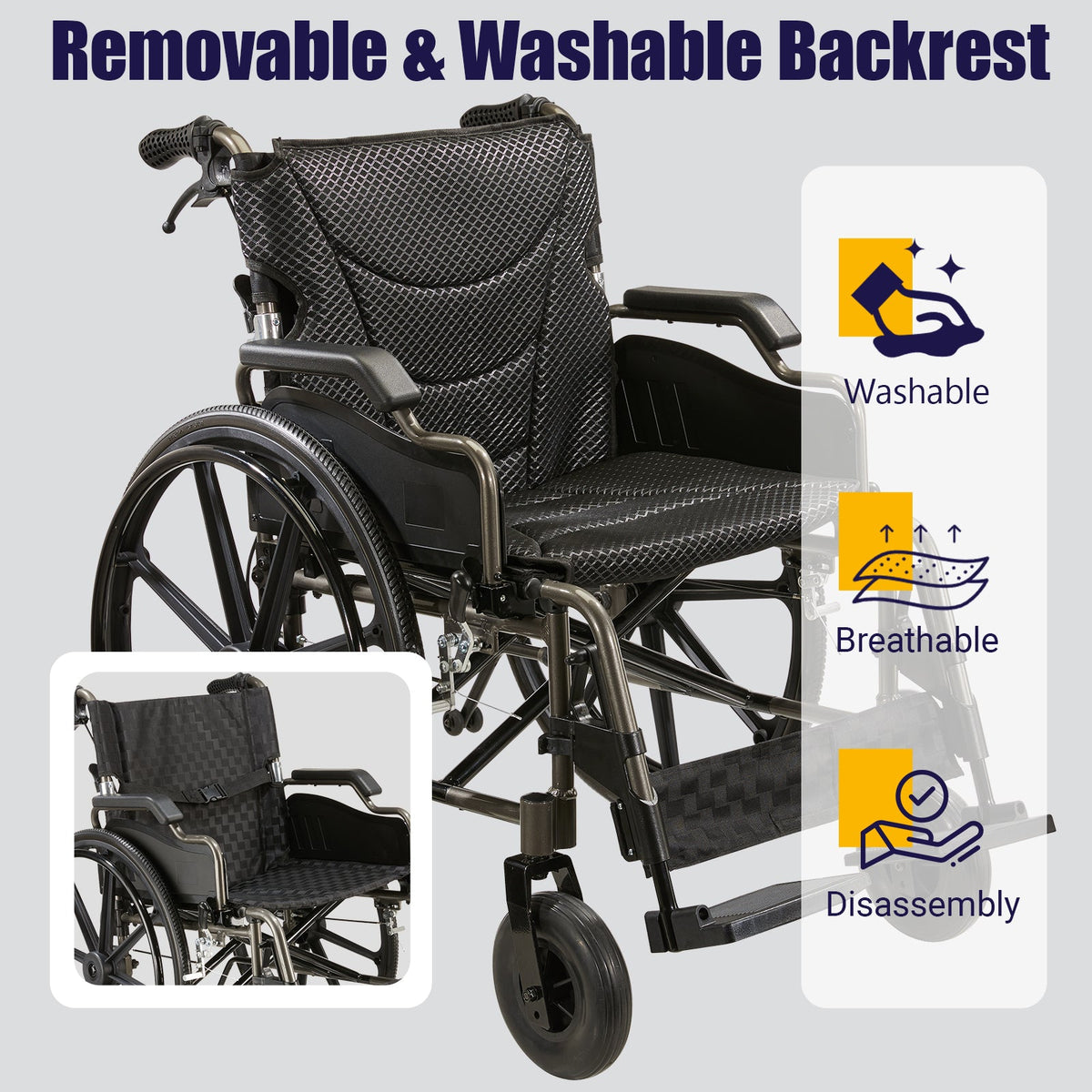 Aluminum Alloy Transport Wheelchair