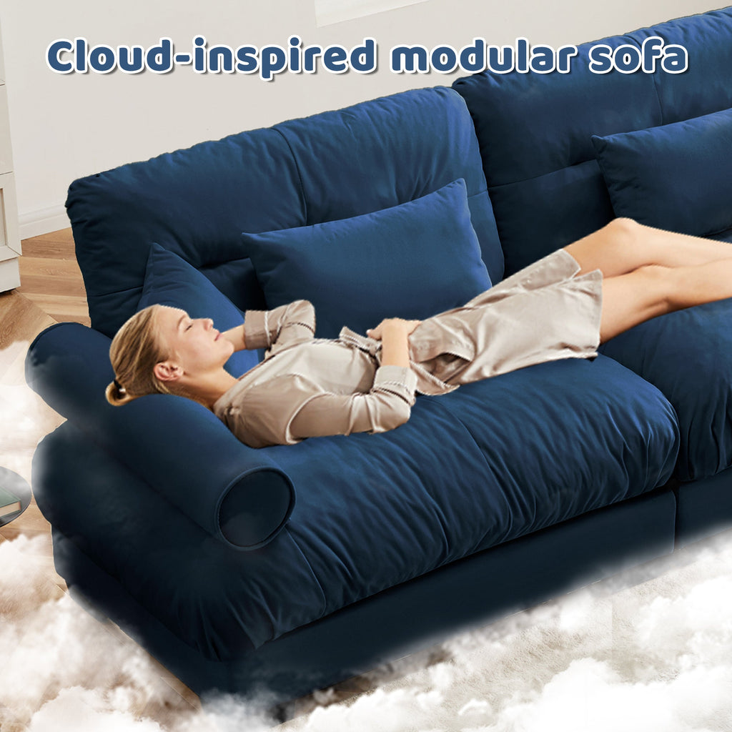 U Shaped Sectional Sofa Cloud Couch