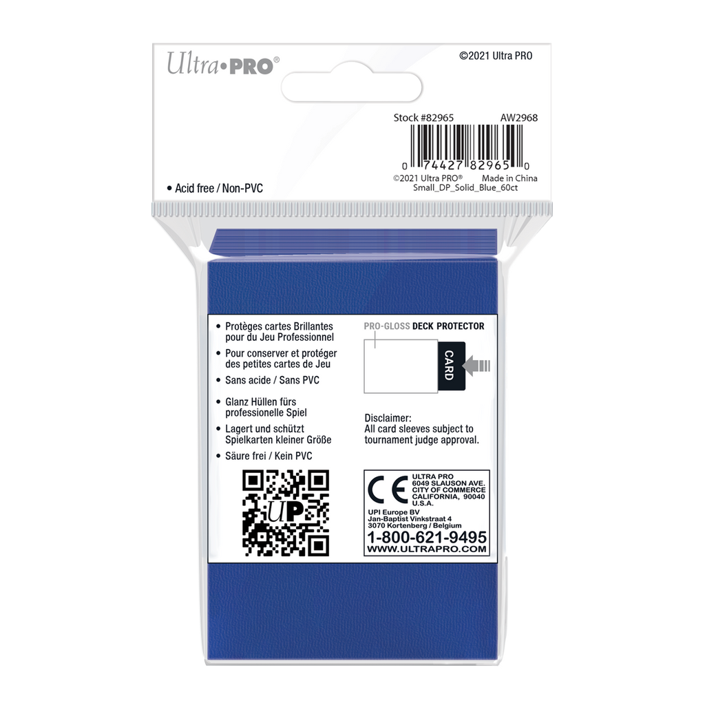 Ultra PRO: Small 60ct Sleeves - PRO-Gloss (Blue)