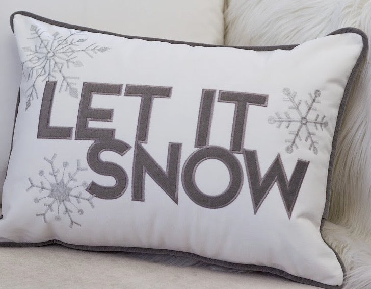 Nneka Let It Snow Decorative Pillow