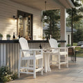 All-Weather HDPE Bar Height Adirondack Chair