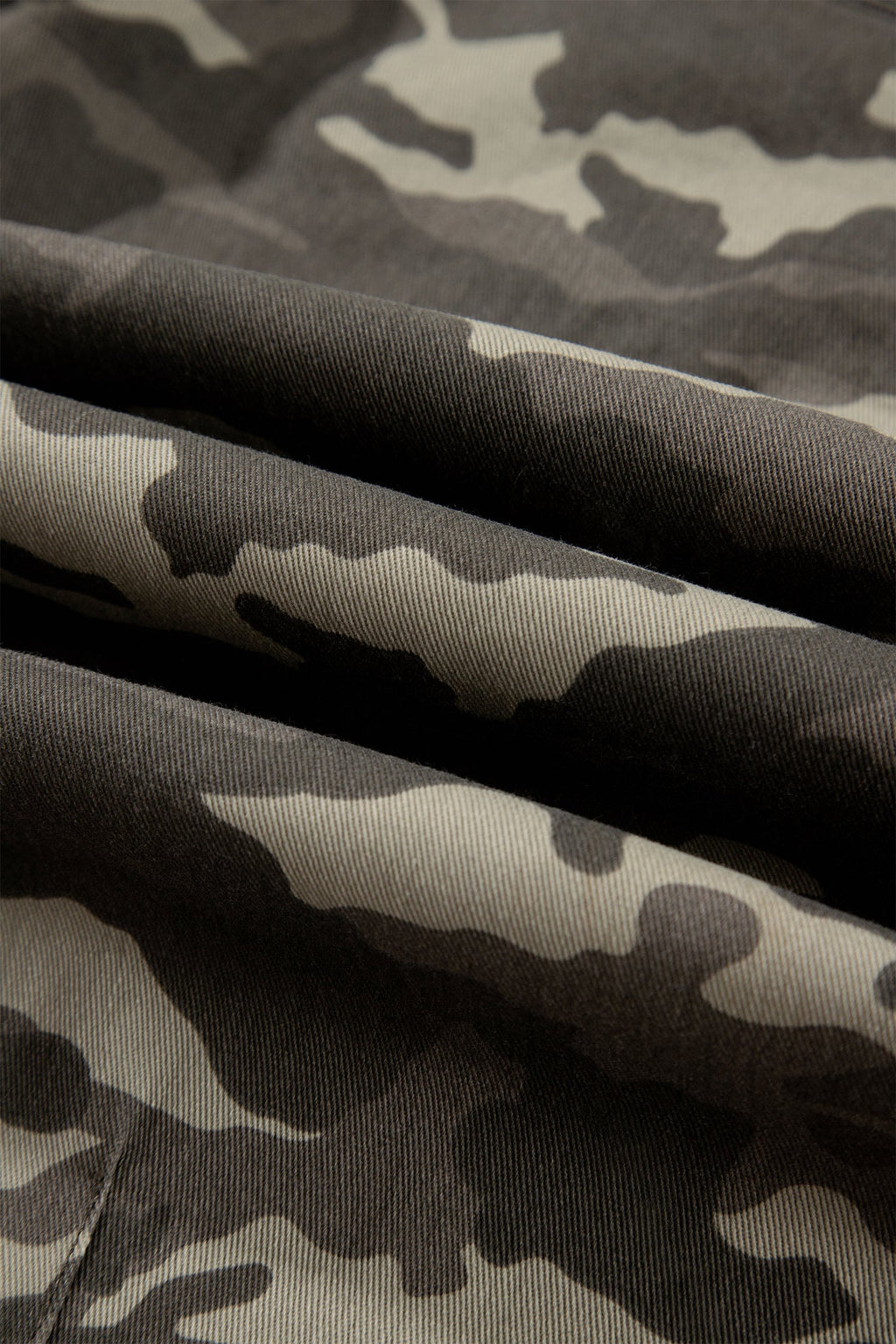 Green Leopard Printed Drawstring Elastic Waistband Pocketed Barrel Jeans