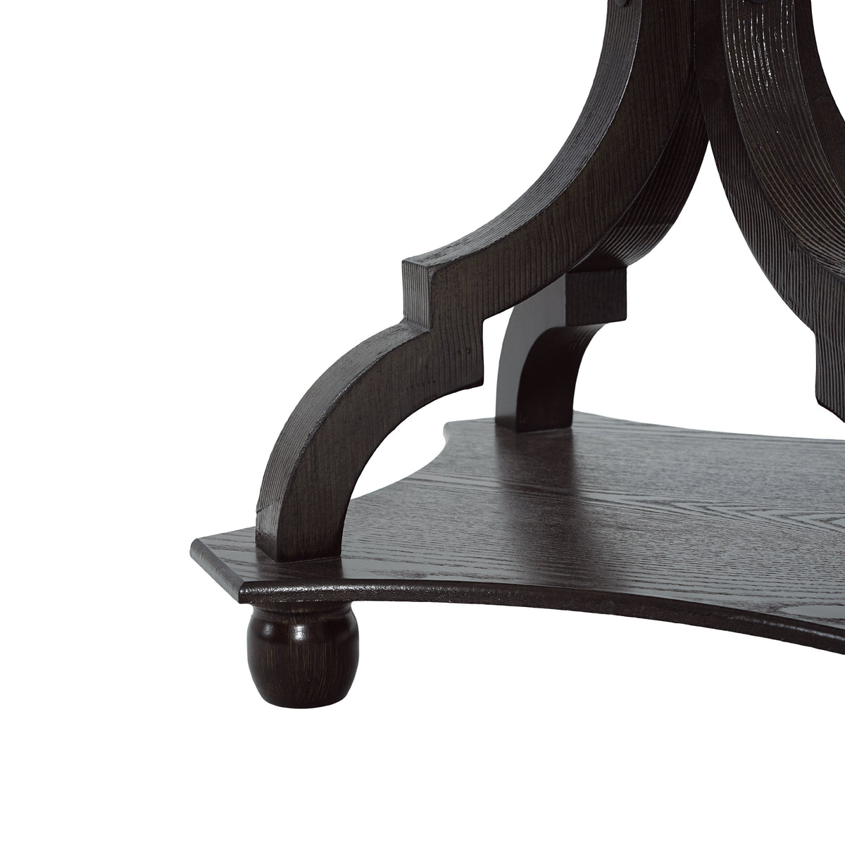 Natural and Black End Table