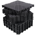 25pcs Plastic Garage Floor Mats - 15.6"x15.6"