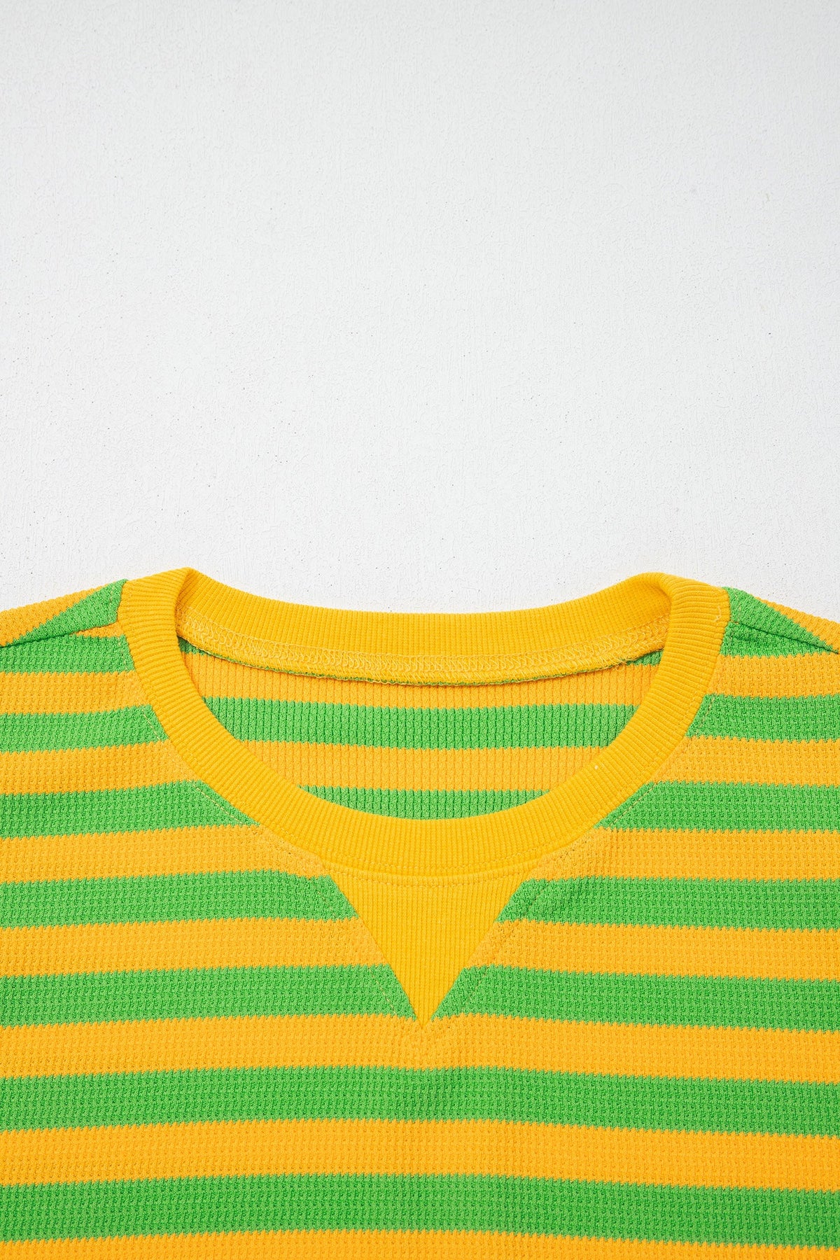 Stripe Puff Sleeve T-Shirt & Drawstring Shorts Set