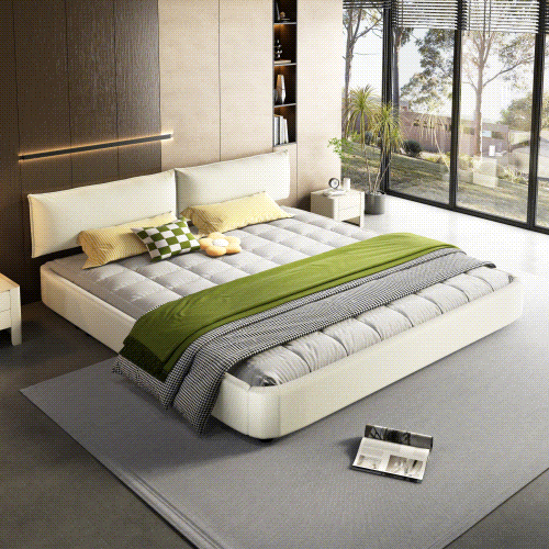 King Size Cloud Bed Frame with Movable Headboard