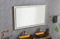 60 x 36 Inch LED Bathroom Mirror with Aluminum Frame