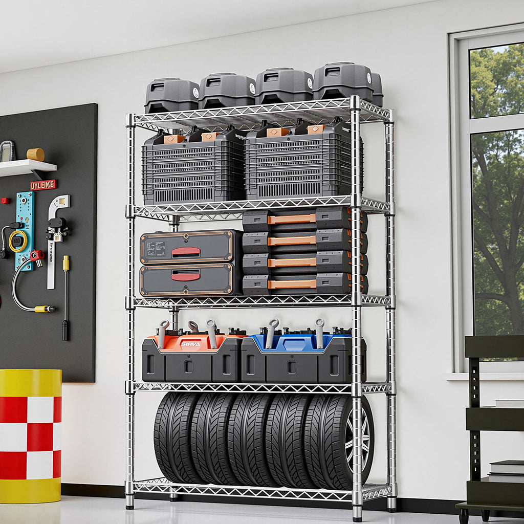 5-Tier Steel Storage Shelving Unit