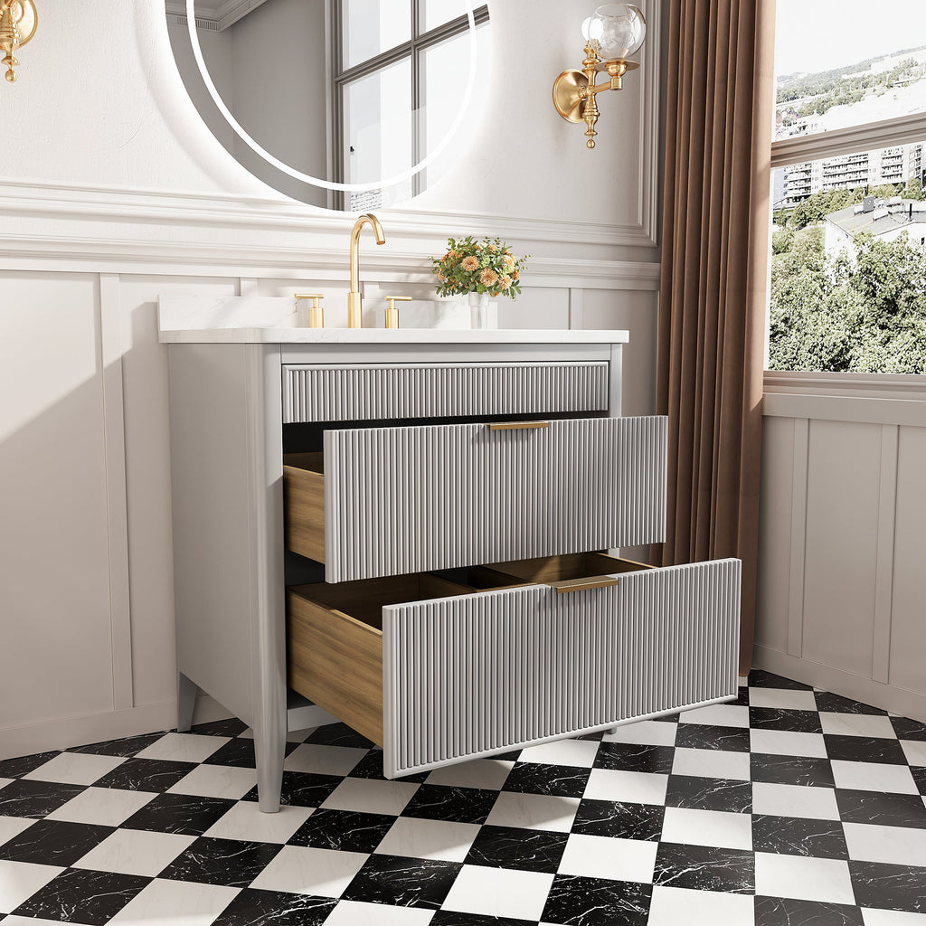 Fully Assembled 36" Bathroom Vanity