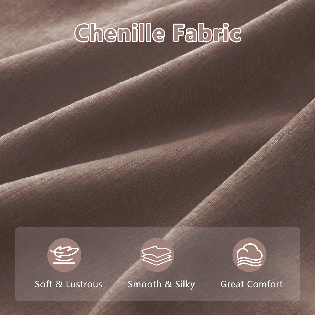 137" Oversize Chenille U-Shaped Sofa