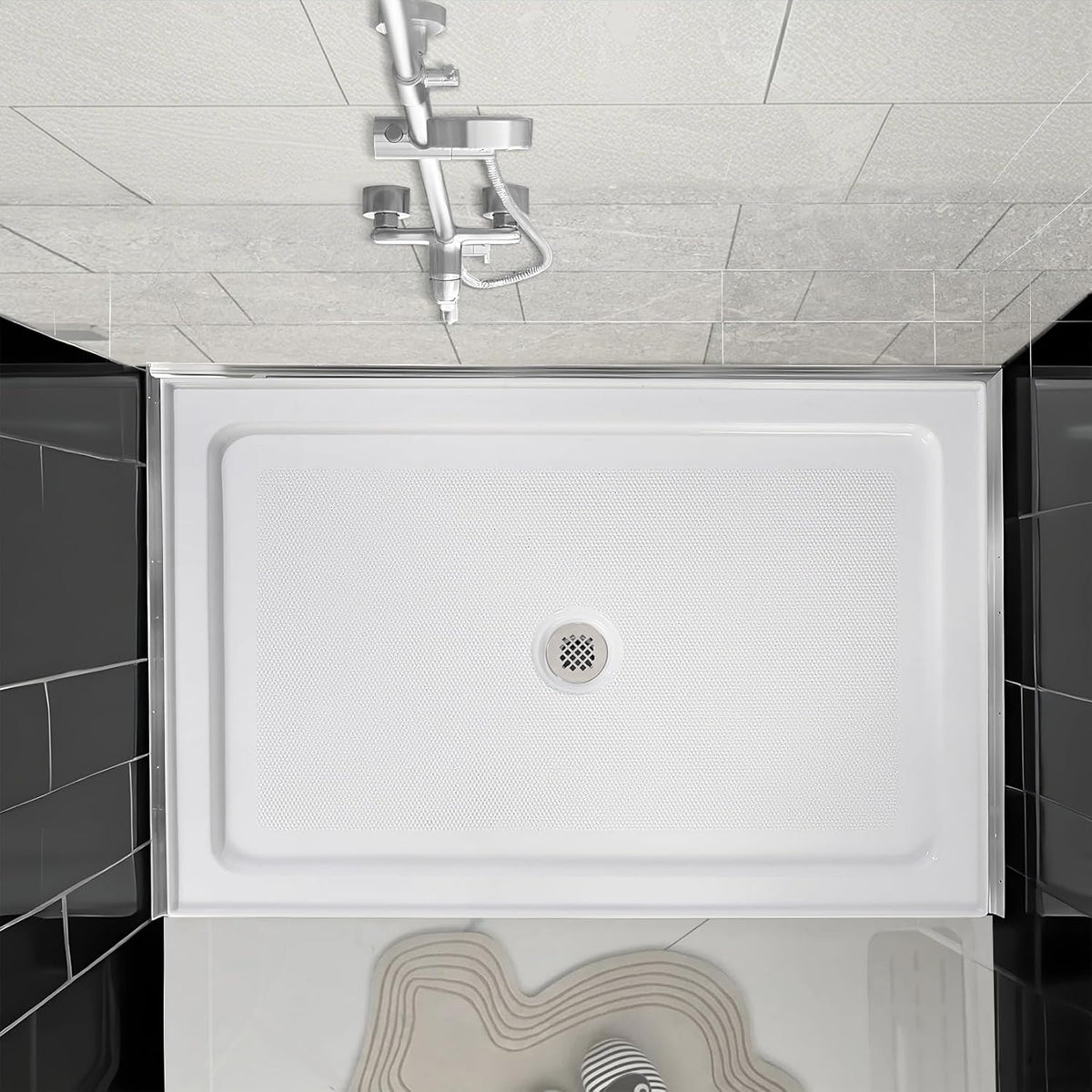 60" x 32" Shower Base with Central Drain