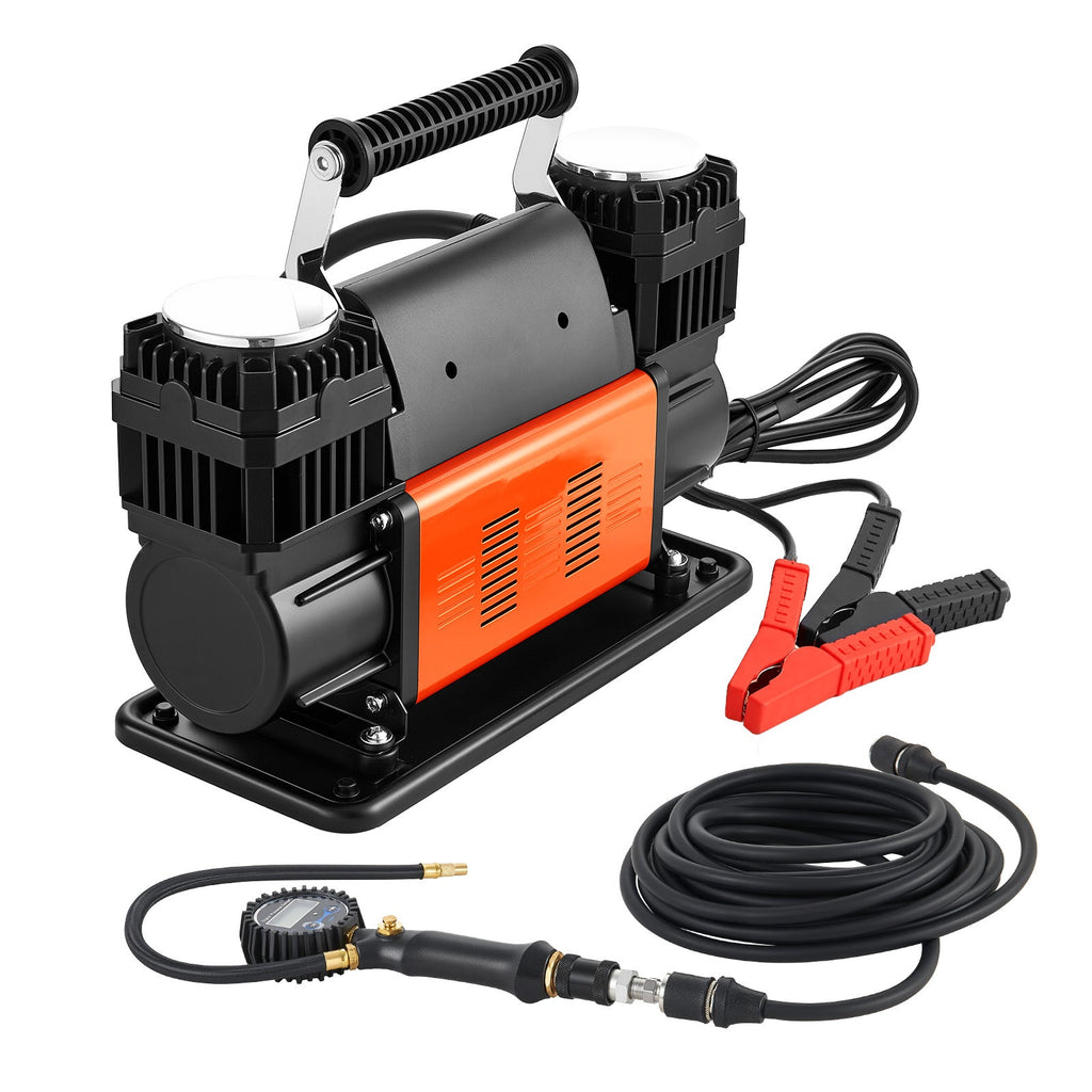 Dual-Cylinder Heavy Duty Air Compressor, 10.6CFM