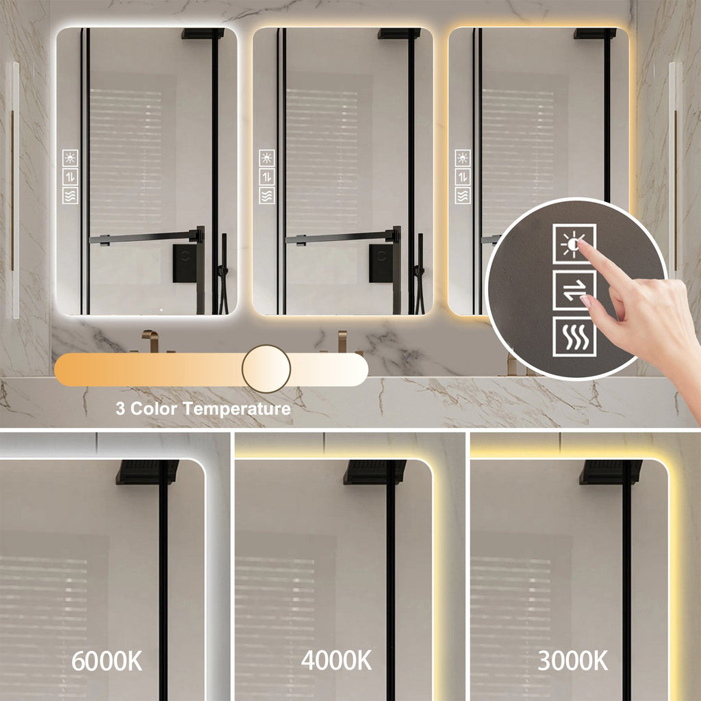 Backlit Bathroom Mirror with LED Lights