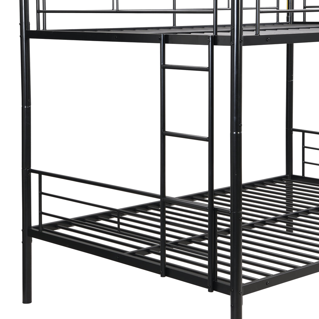 Full Over Full with Trundle Metal Bunk Bed