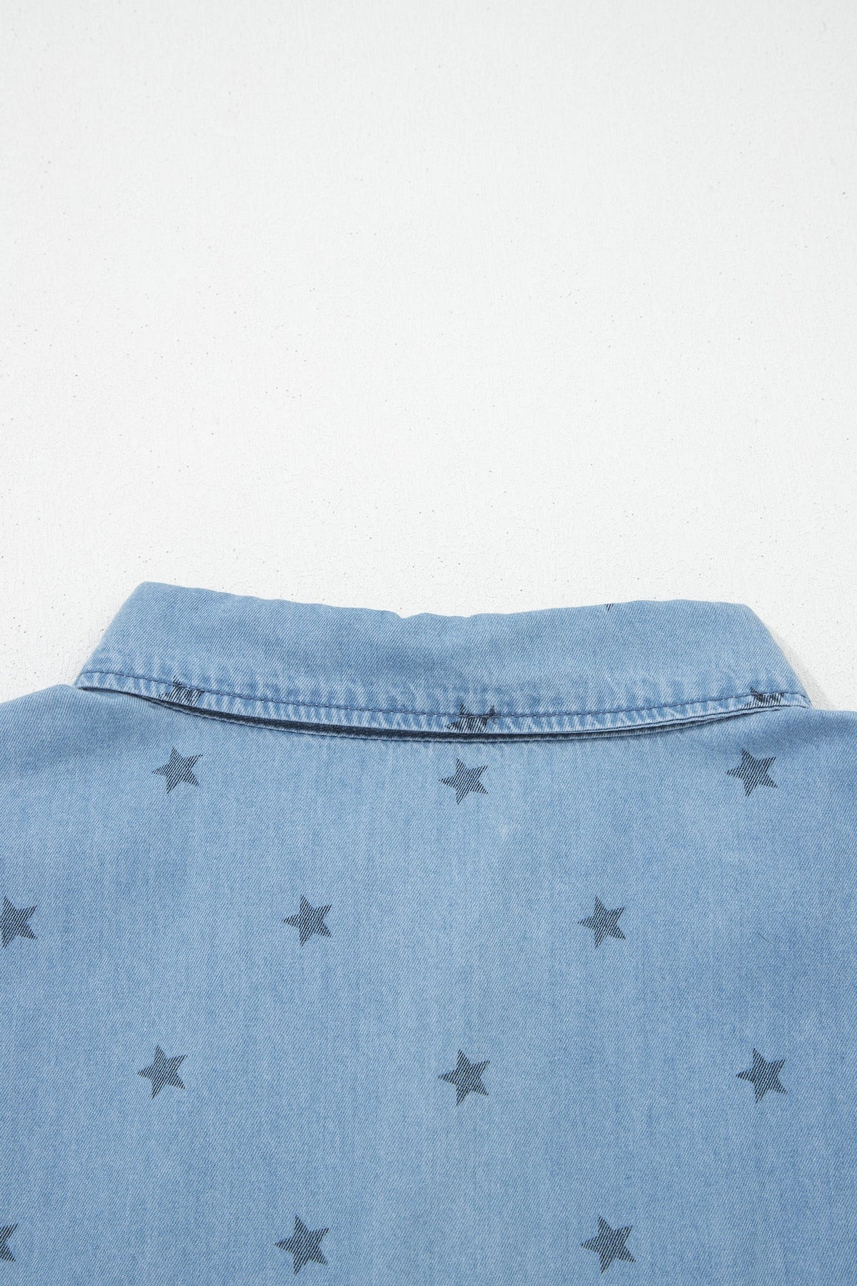 Star Denim Double Chest Pocket Short Sleeve Shirt