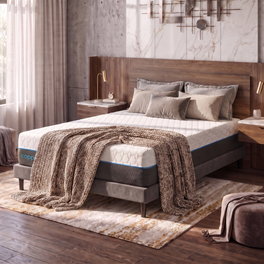 Copper Lux 12" King Soft Memory Foam Mattress