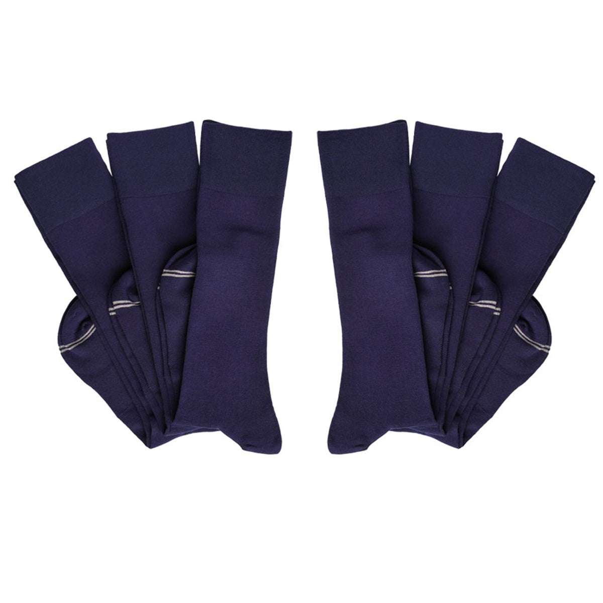 Elton 6-Pack - Navy Dress Socks