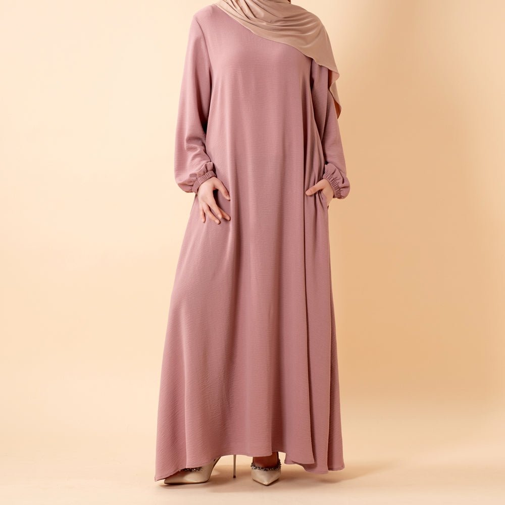 Essential Flow Crepe Maxi Dress with Pockets (MA385)
