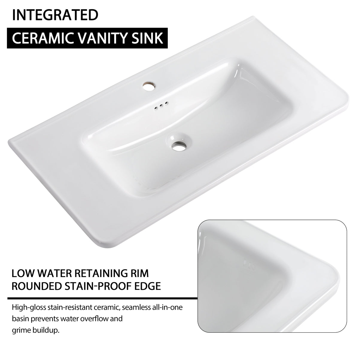 60'' Freestanding Bathroom Vanity With Storage