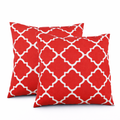 2 Pack Outdoor Throw Pillows, Waterproof & Fade-Resistant