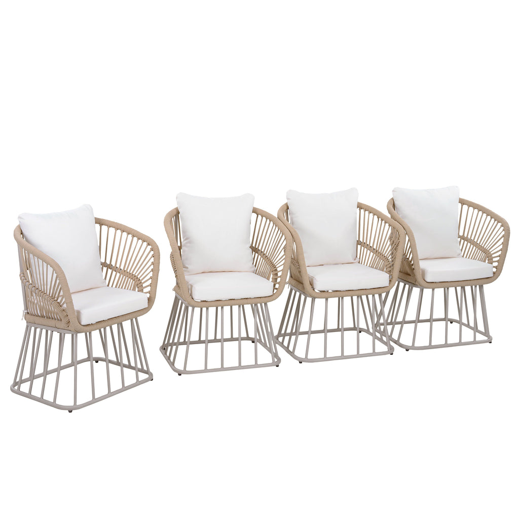Outdoor Dining Chair MP1 - Teak Finish Wicker