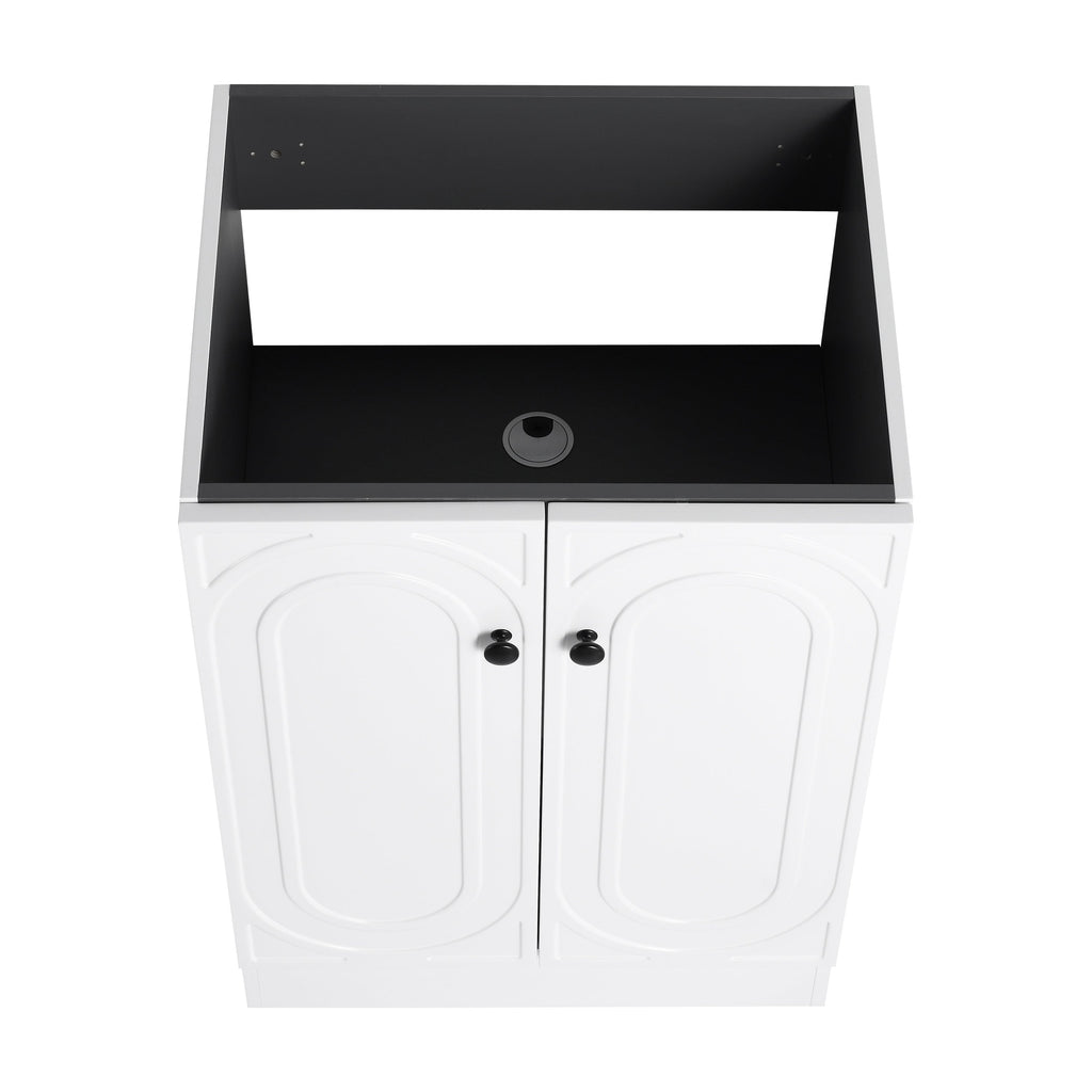 24" Freestanding Bathroom Vanity & 2 Soft-Close Cabinet Doors