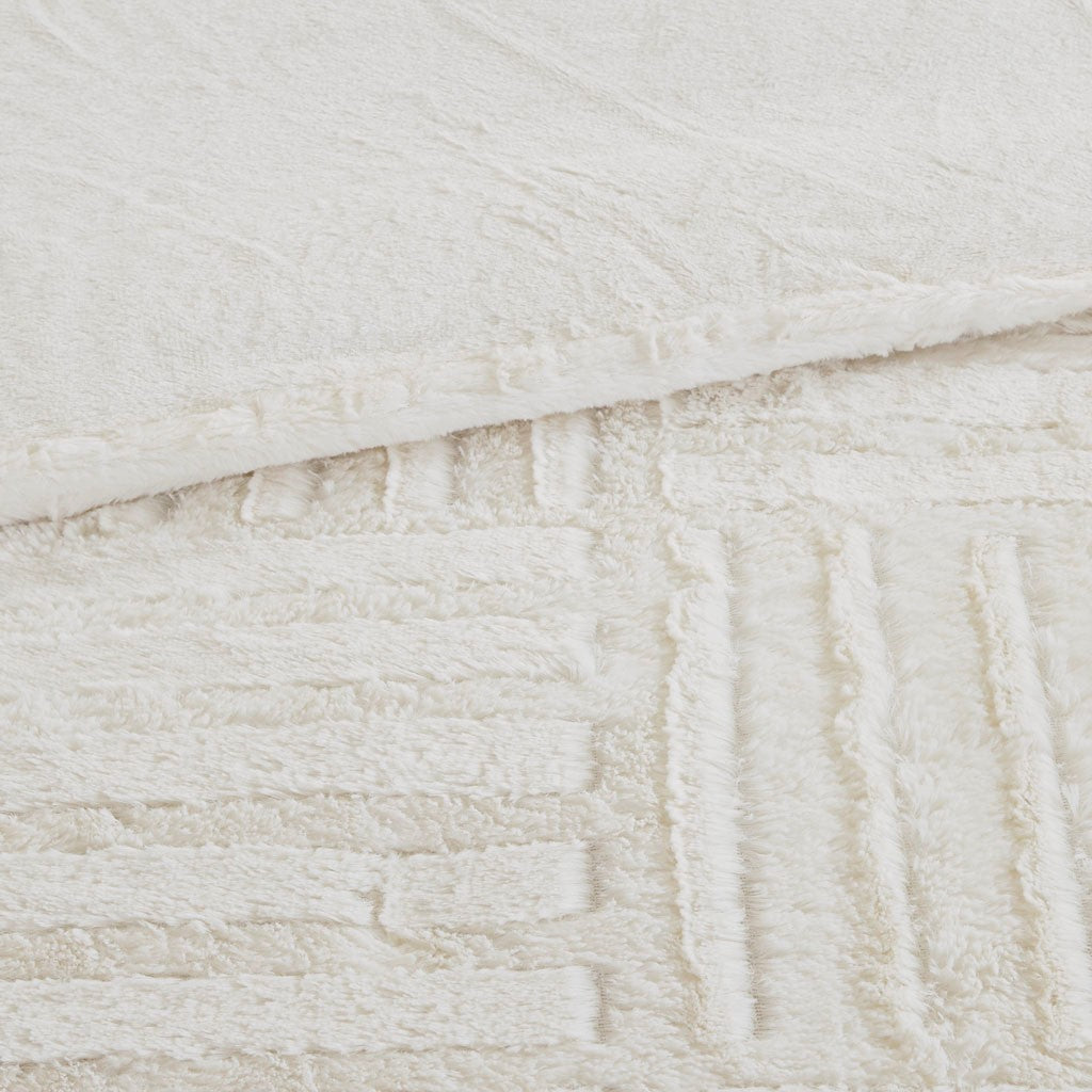 King/Cal King Faux Fur Down Alternative Comforter Mini Set