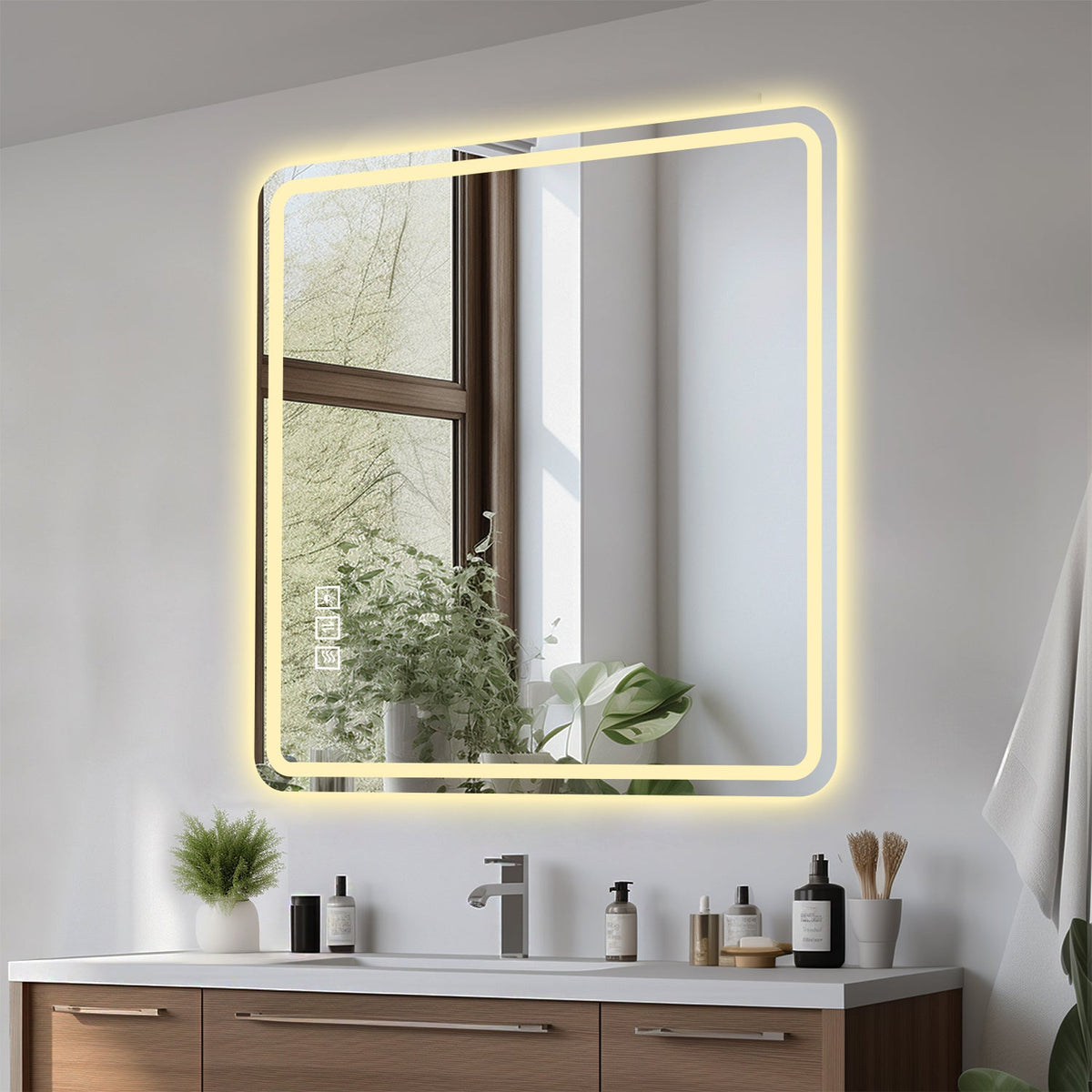 36" x 36" LED Bathroom Mirror