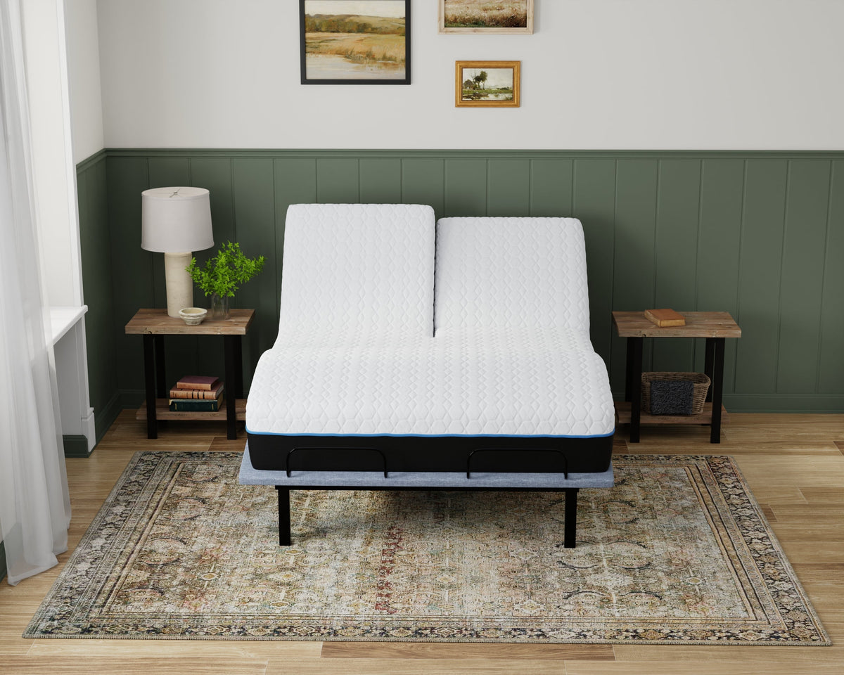 Copper Lux 12" Split Top King Soft Memory Foam Mattress