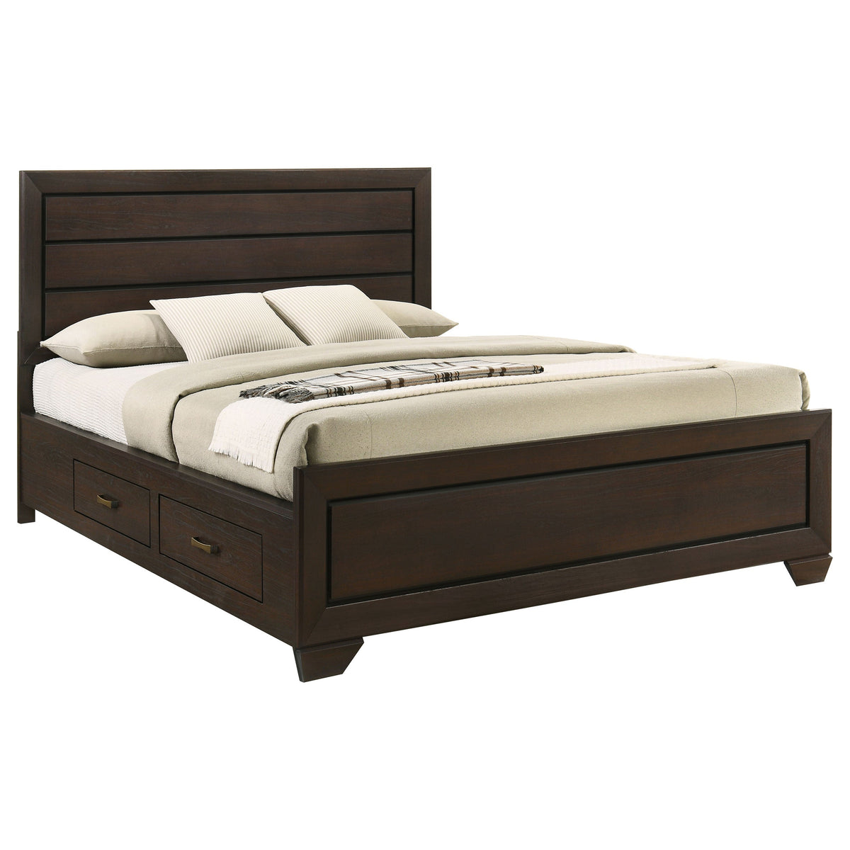 Holmgren Dark Cocoa California King Storage Panel Bed