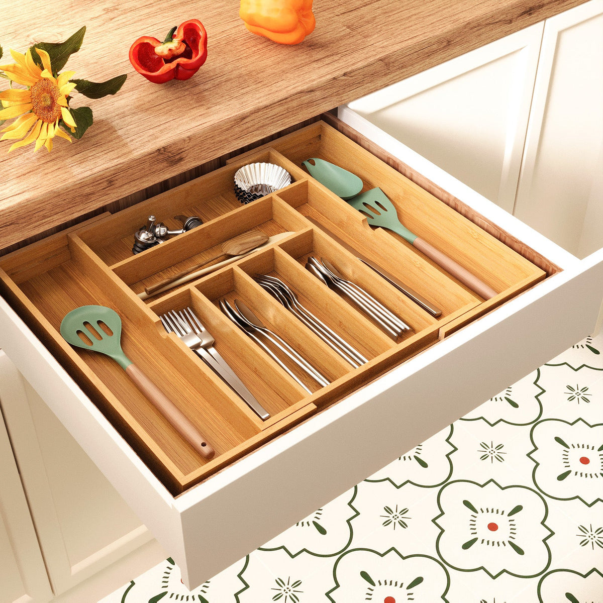 Kitchen Utensils Pull-out Retractable Home Bedside Tool Organizer