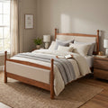 Queen Size Upholstered Platform Bed Frame
