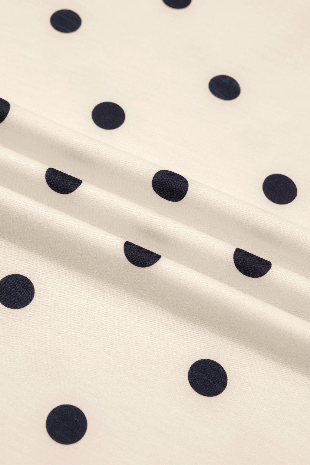 Polka Dot Loose Tee & Drawstring Shorts Set