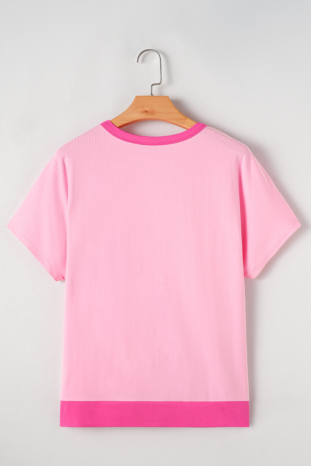 Colorblock Checker Half Button Henley T-Shirt