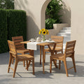 5-Piece Outdoor Acacia Wood Dining Set