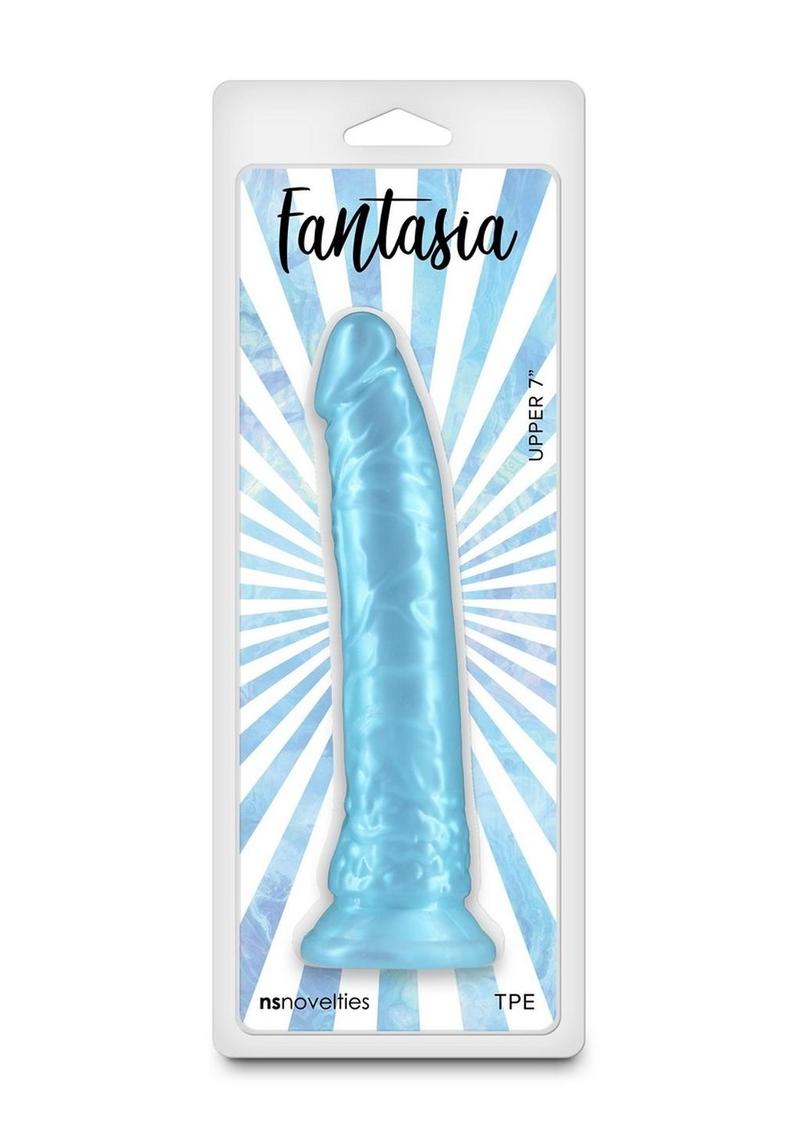 Fantasia Upper 7Inch Blue Dildo TPE Material
