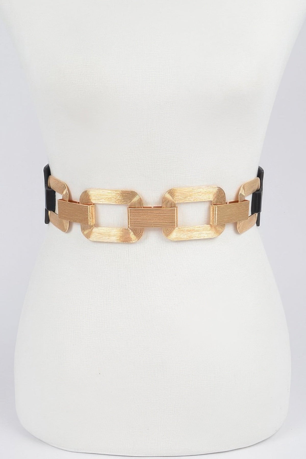 Faux Leather Multi Metal Buckle Plus Size Belt