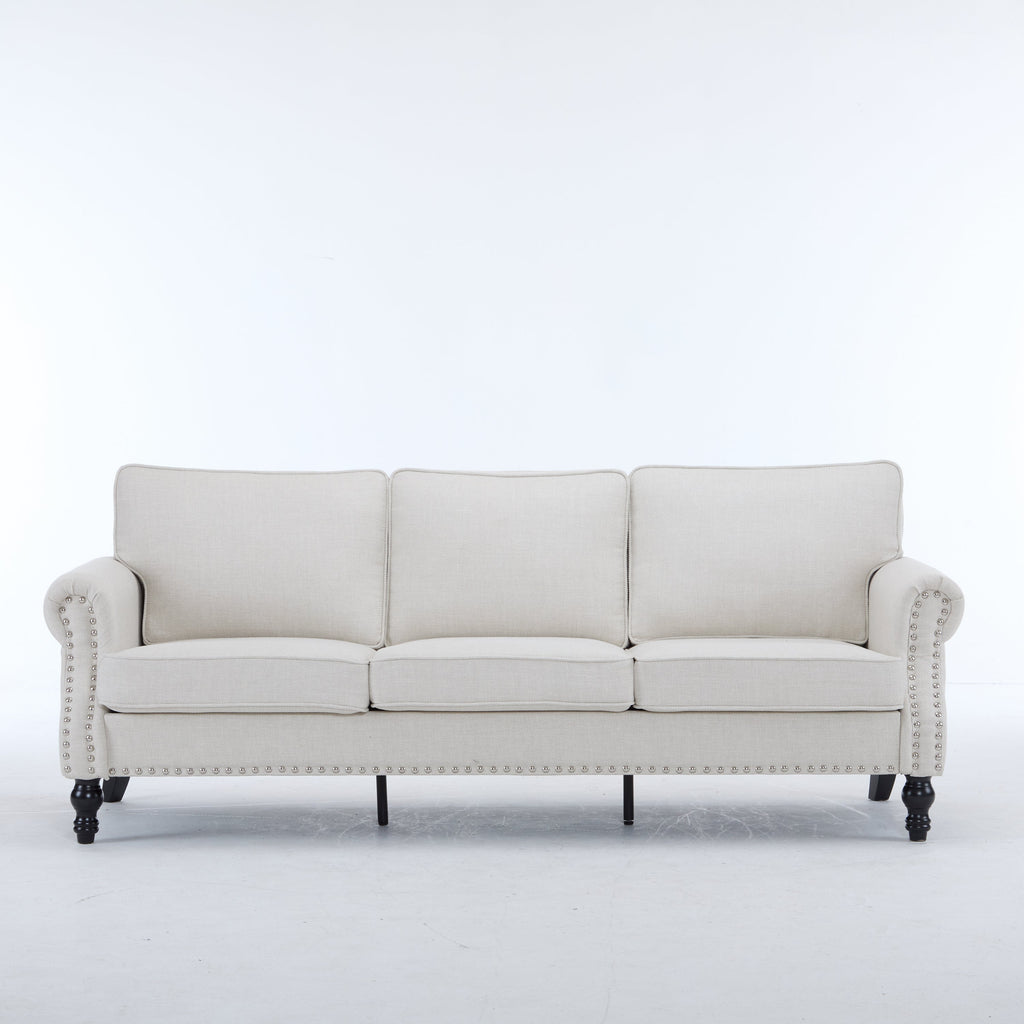 83 Inch Nailhead Trim Sofa for Living Room