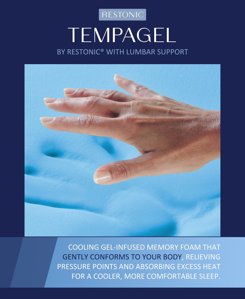 TempaGel by Restonic 13" Plush Mattress - Queen