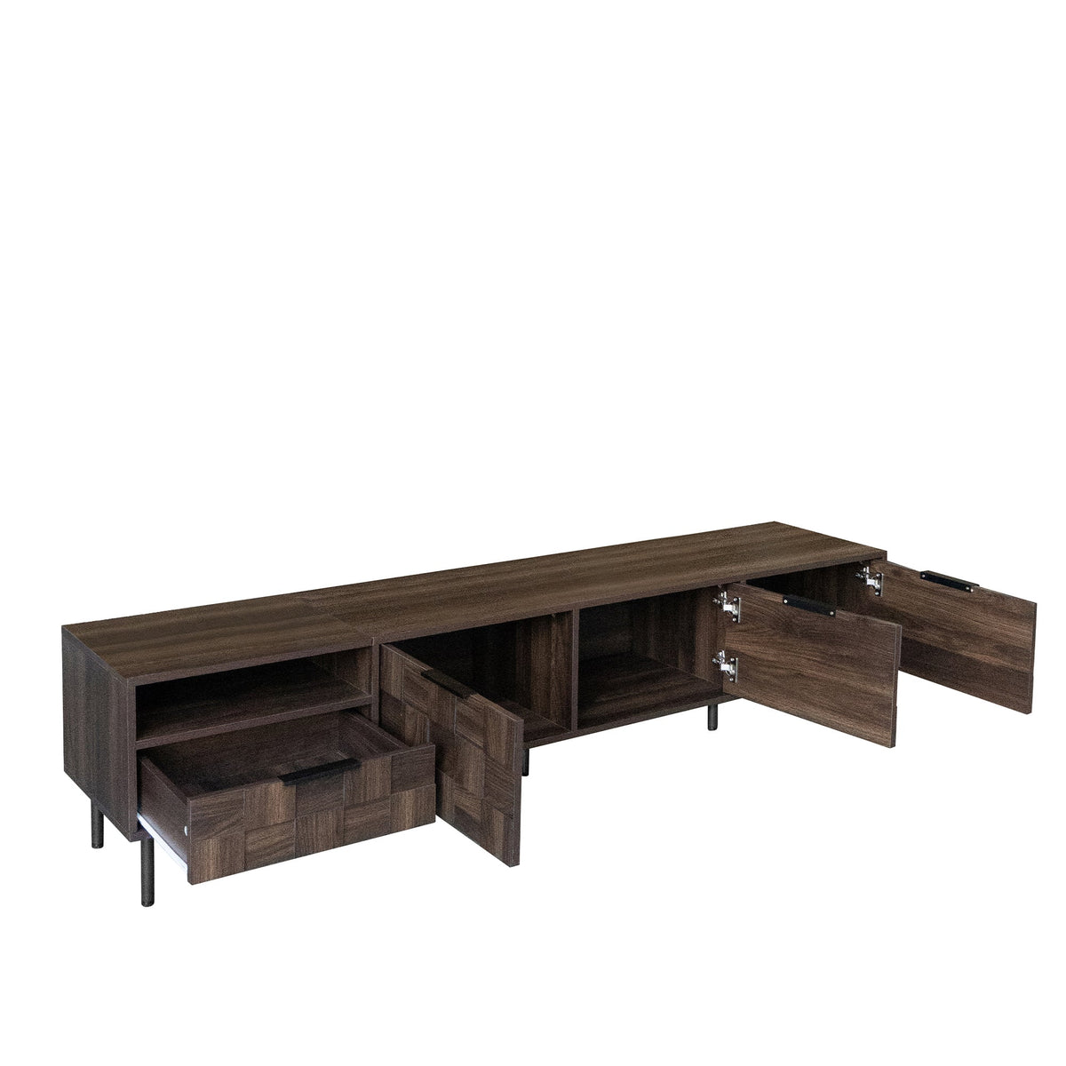 78" Mid Century Modern TV Stand for 65+ Inch TVs