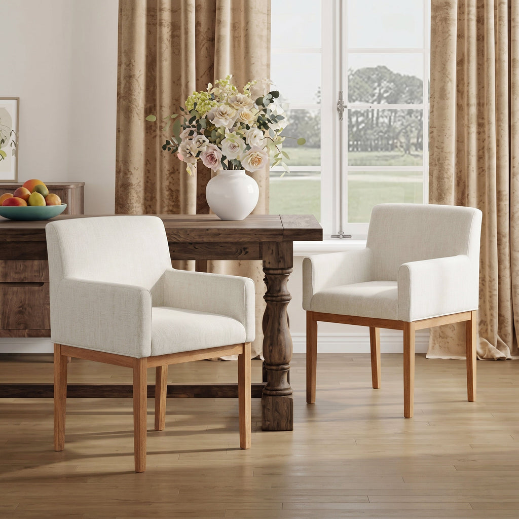 Modern Upholstered Dining Chair Set of 2