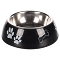 Flamingo Divar Paw Print Metal Dog Bowl Large 900 ml