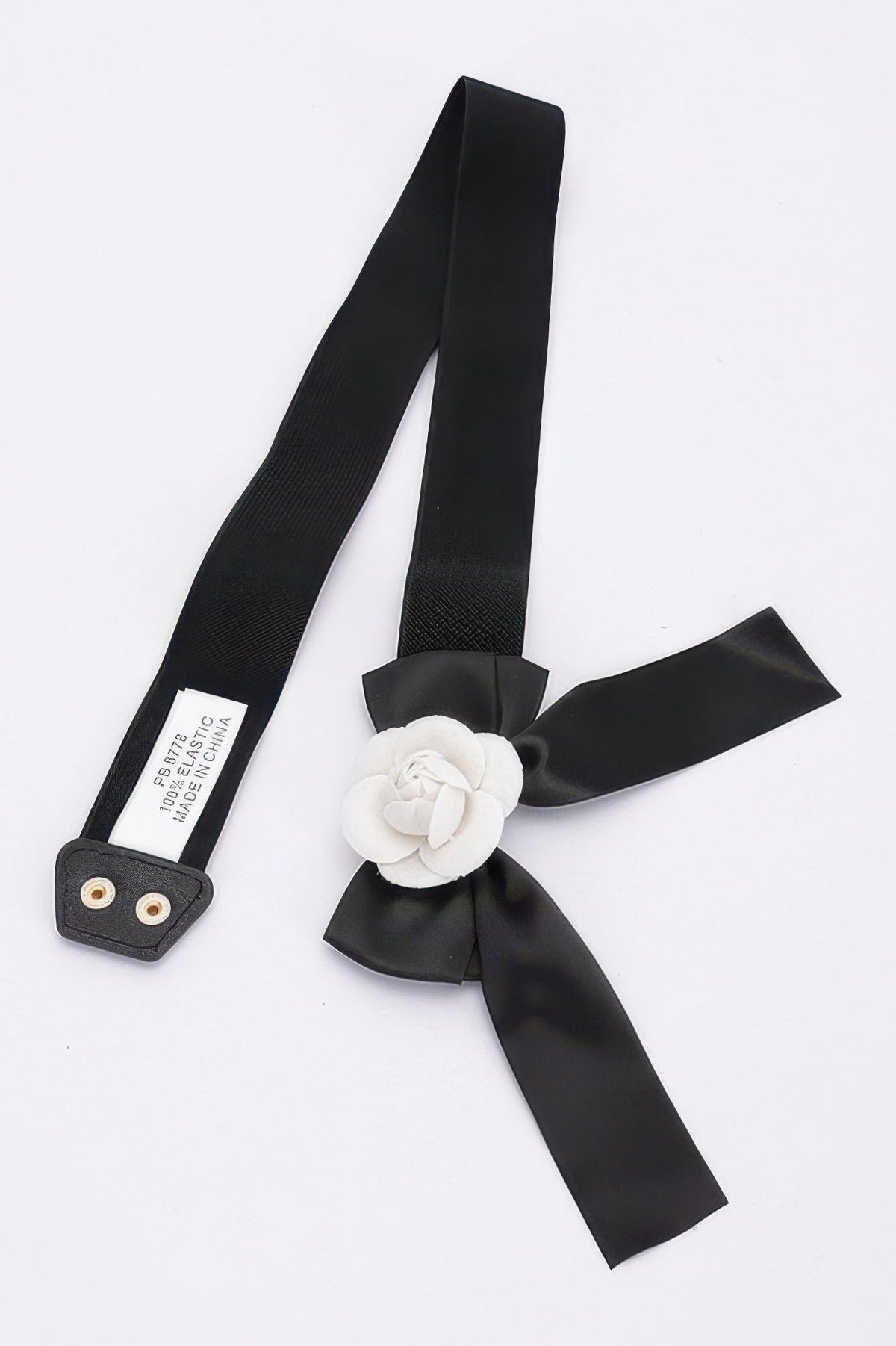 Flower Satin Ribbon Elastic Belt