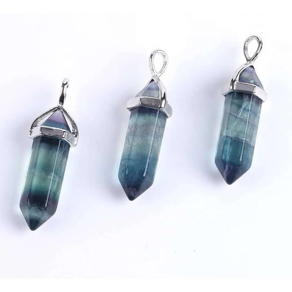 Colorful Fluorite Quartz Necklace