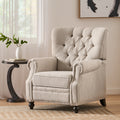 Button Tufted Heavy Duty Manual Reclining Sofa