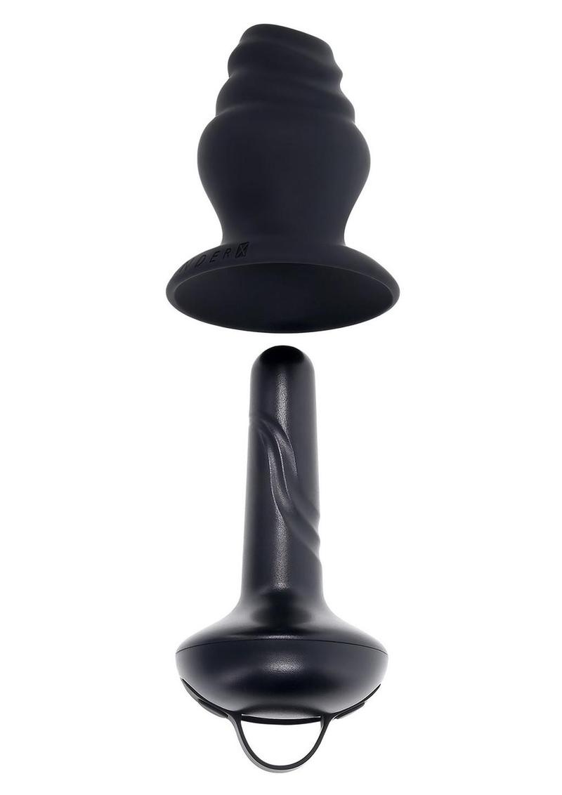GenderX Echo Silicone Vibrator with Removable Bumpy Sleeve