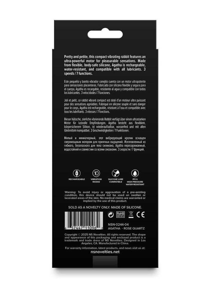 Agatha Rechargeable Rabbit Vibrator