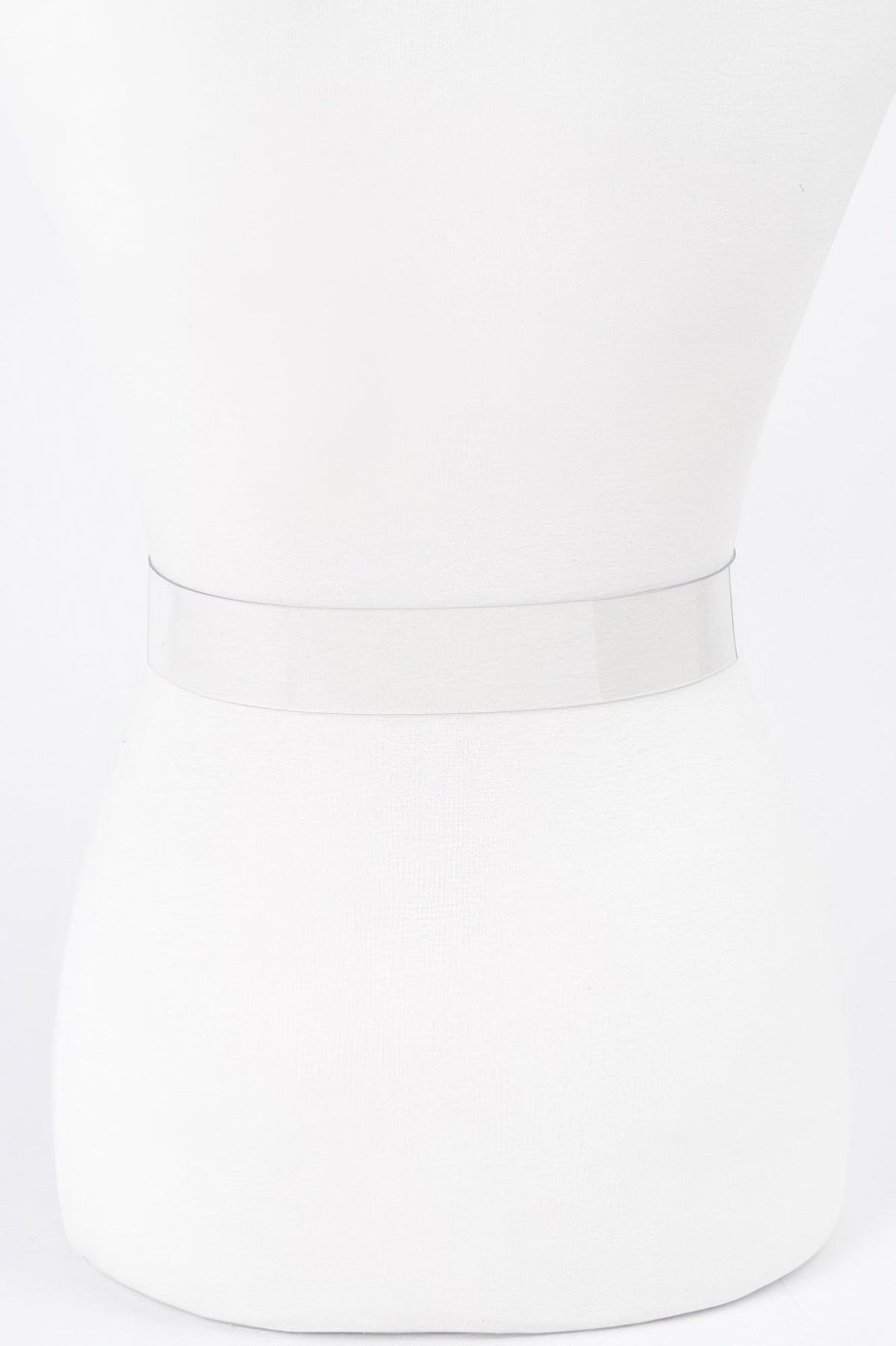 Heart Shape Metal Buckle Plus Size Clear Belt