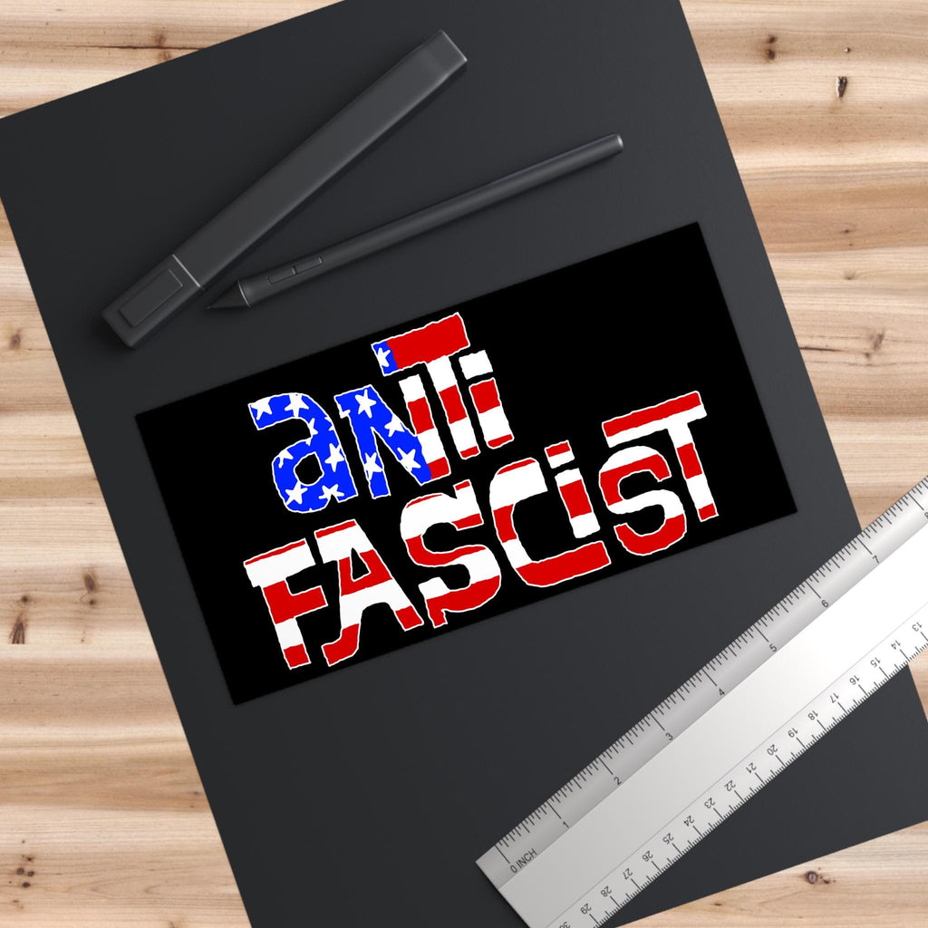 Anti-Fascist USA Sticker & Magnet